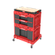 Schubladenset auf Rollenplattform Qbrick System ONE 2.0 WORKSHOP DRAWERS SET nr 7 RED Ultra HD Custom