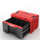 Schubladenset auf Rollenplattform Qbrick System ONE 2.0 WORKSHOP DRAWERS SET nr 7 RED Ultra HD Custom