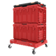 Schubladenset auf Rollenplattform Qbrick System ONE 2.0 WORKSHOP DRAWERS SET nr 7 RED Ultra HD Custom