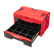 Schubladenset auf Rollenplattform Qbrick System ONE 2.0 WORKSHOP DRAWERS SET nr 7 RED Ultra HD Custom