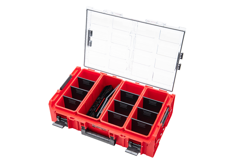 Großer Organizer mit Einzelkoffern und Adapter Qbrick System ONE RED Ultra HD Organizer 2XL PROMO