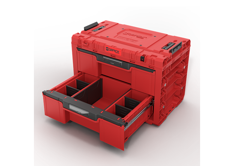 Werkzeugbox mit Schubladen Qbrick System PRIME DRAWER 2 TOOLBOX EXPERT RED Ultra HD Custom