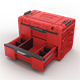 Werkzeugbox mit Schubladen Qbrick System PRIME DRAWER 2 TOOLBOX EXPERT RED Ultra HD Custom