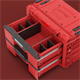 Werkzeugbox mit Schubladen Qbrick System PRIME DRAWER 2 TOOLBOX EXPERT RED Ultra HD Custom