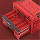 Werkzeugbox mit Schubladen Qbrick System PRIME DRAWER 3 TOOLBOX EXPERT RED Ultra HD Custom