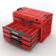 Werkzeugbox mit Schubladen Qbrick System PRIME DRAWER 4 TOOLBOX EXPERT RED Ultra HD Custom