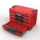 Werkzeugbox mit Schubladen Qbrick System PRIME DRAWER 4 TOOLBOX EXPERT RED Ultra HD Custom