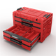 Werkzeugbox mit Schubladen Qbrick System PRIME DRAWER 4 TOOLBOX EXPERT RED Ultra HD Custom