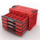 Werkzeugbox mit Schubladen Qbrick System PRIME DRAWER 4 TOOLBOX EXPERT RED Ultra HD Custom
