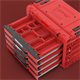 Werkzeugbox mit Schubladen Qbrick System PRIME DRAWER 4 TOOLBOX EXPERT RED Ultra HD Custom