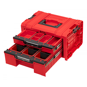 Werkzeugbox mit Schubladen Qbrick System PRO 2.0 DRAWER 2 TOOLBOX EXPERT RED Ultra HD Custom
