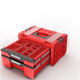 Werkzeugbox mit Schubladen Qbrick System PRO 2.0 DRAWER 2 TOOLBOX PROFI EXPERT RED Ultra HD Custom