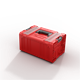 Werkzeugbox mit Schubladen Qbrick System PRO 2.0 DRAWER 3 TOOLBOX PROFI EXPERT RED Ultra HD Custom