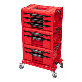 Schubladenset auf Rollenplattform Qbrick System PRO 2.0 DRAWER SET EXPERT RED Ultra HD