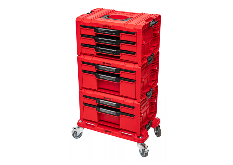 Schubladenset auf Rollenplattform Qbrick System PRO 2.0 DRAWER SET EXPERT RED Ultra HD