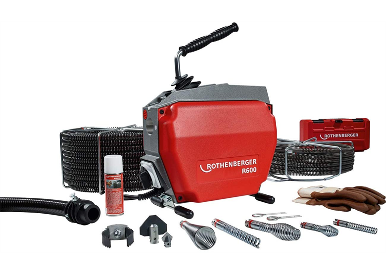 Rohrreinigungsmaschine mit Führungsschlauch Rothenberger R600