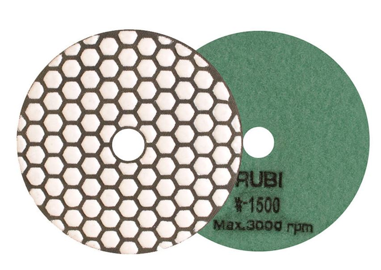 Trockenpolierpad 100mm, Raustufe 1500 Rubi 62975