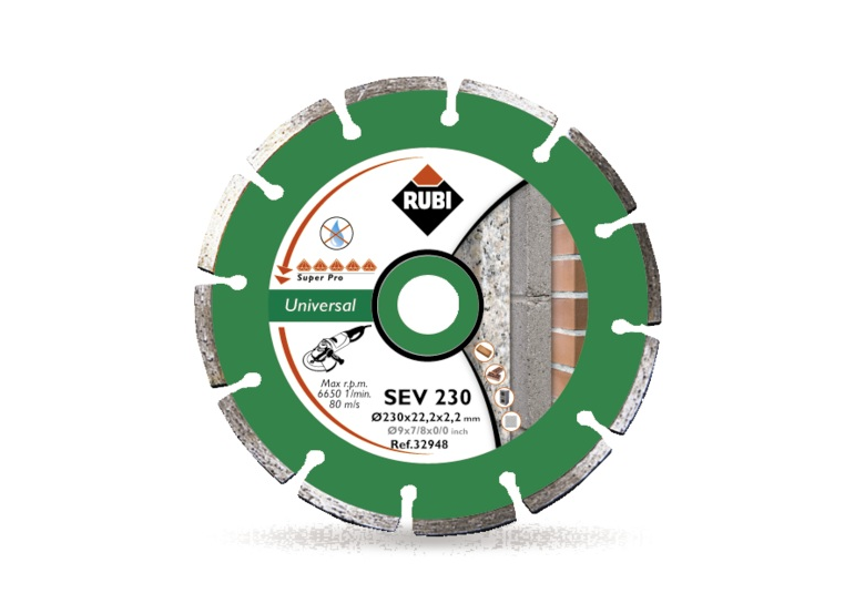 Segmenttrennscheibe SEV230 22,2mm Rubi S230/22,2mm