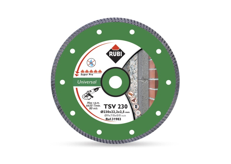 Trockenschnitt Turbo Scheibe 115mm Rubi T115/22,2mm