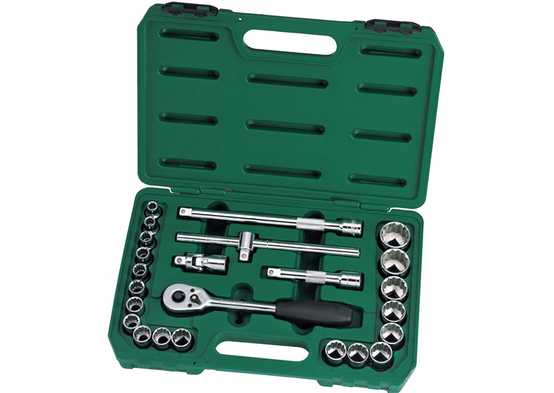 24-tlg. Steckschlüssel- Set, 1/2" Sata 09060