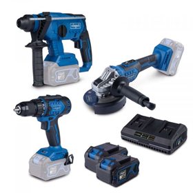 Werkzeugset 18V Scheppach BPS100 2x4.0Ah