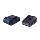 Ladegerät und Akku 18V 2,0Ah Scheppach SBSK2.0 20V IXES