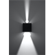 Wandleuchte LUCA schwarz LED IP54 Sollux Lighting Deep Space