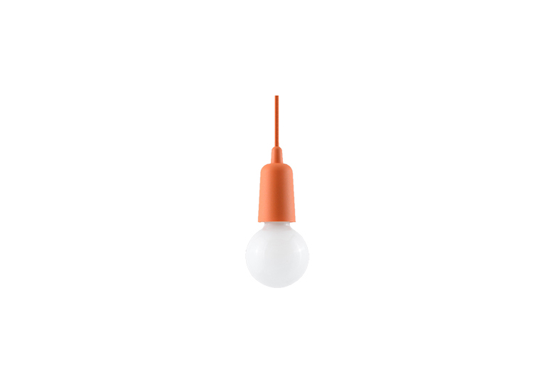 Pendelleuchte DIEGO 1 orange Sollux Lighting Nickel