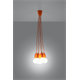 Pendelleuchte DIEGO 5 orange Sollux Lighting Nickel
