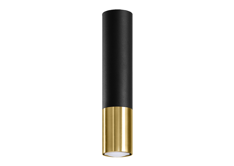 Deckenleuchte LOOPEZ schwarz/golden Sollux Lighting Ocean Green