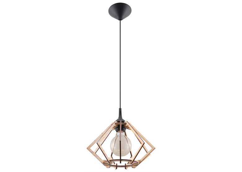 Pendelleuchte POMPELMO Natural Holz Sollux Lighting Peach Puff