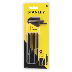 Stiftschlüssel mit Kugelkopf Set, 9-teilig, 1,5-10mm Stanley 0-69-256