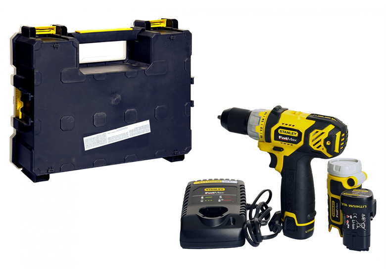 Akku-Bohrschrauber mit Taschenlampe Stanley FMCK012S2