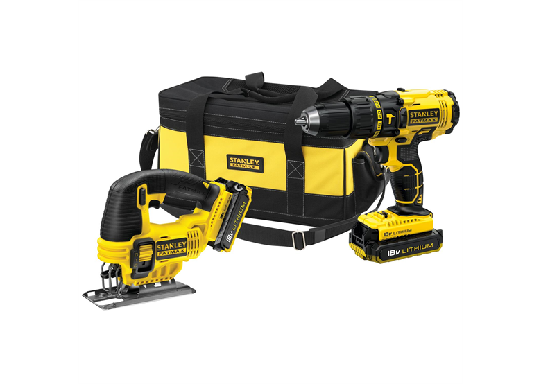 Werkzeugset 18V Stanley FMCK473D2BC 2x2.0Ah
