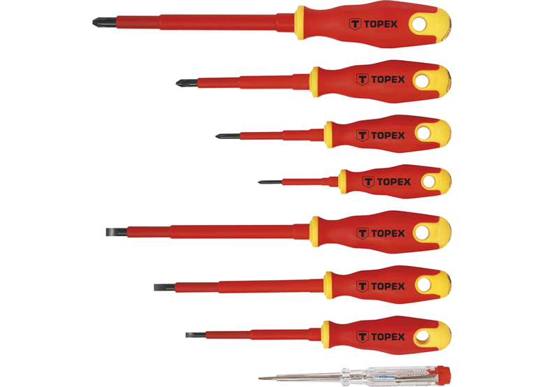 Schraubendreher 1000V, 8 Stk. Topex 39D674