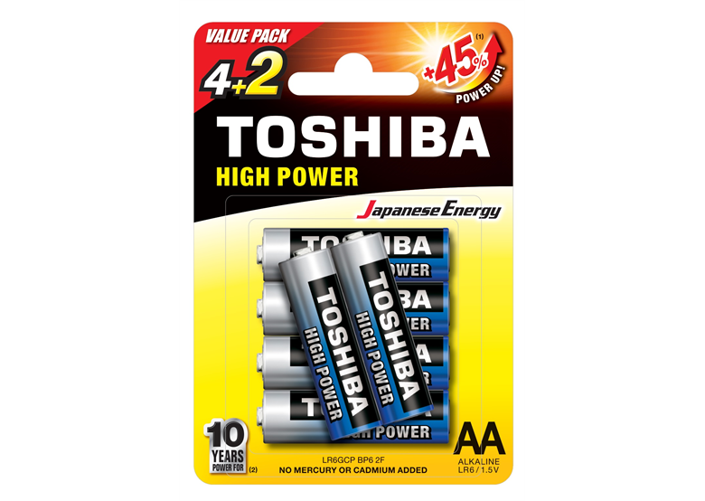 Batterie Alkaline 6Stk. Toshiba HIGH POWER