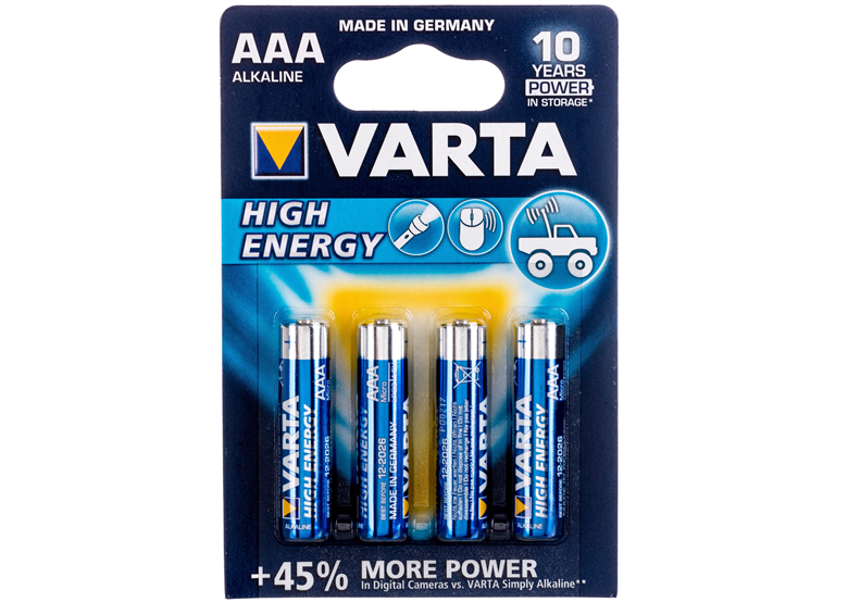 Batterie Alkaline 4 Stk. Varta HIGH ENERGY