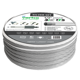 Bewässerungsset 1/2" 20m 3-lagig Vartco SILVER TFS SET 1009120020S