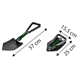 Klappbare Schaufel Verto 15G075