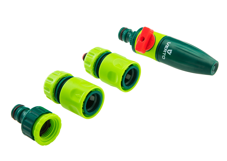 Set mit geradem Sprinkler 1/2“ - 5/8“ 4tlg. Verto 15G711