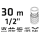 Gartenschlauch 30 m, 1/2"ECONOMIC, grün Verto 15G801
