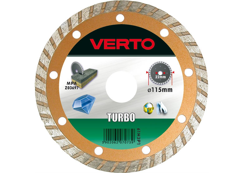 Diamanttrennscheibe 230x22.2mm Verto 61H3P9