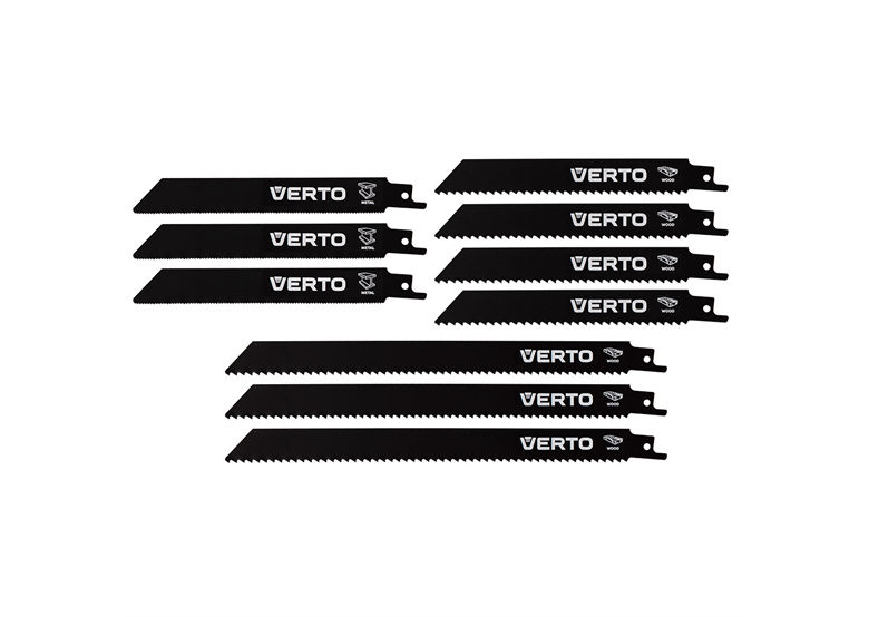 Sägeblätter für Säbelsäge, 10 Stk. Verto 64H130