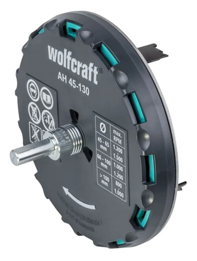 Lochsäge, verstellbar 45-130 mm Wolfcraft WF5978000