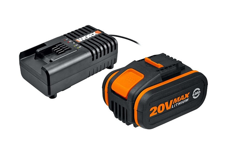 Akku 20V 4,0Ah und Ladegerät 2A Worx Power Share WA3604