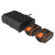 2 x 20 V 4,0 Ah Akkus und 2-Port-Ladegerät Worx PowerShare WA3611