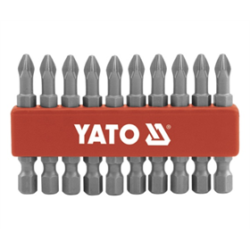 Schraubendreherbits 10 Stück PH2 x 50 s2 Yato YT-0478