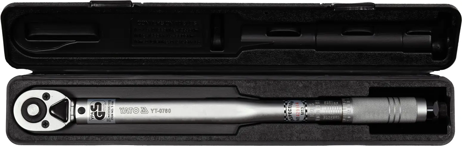 Dynamometrischer Schlüssel 1/2" 42-210 Nm Yato YT-0760