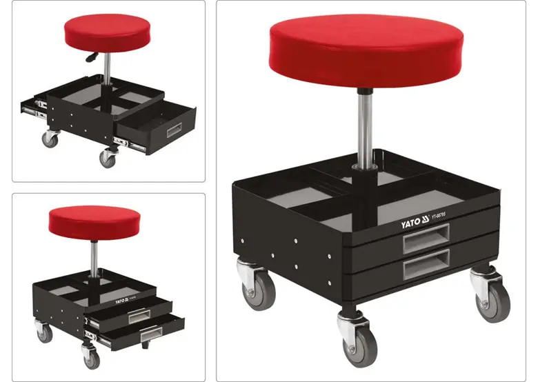 Werkstatthocker mit Schubladen Yato YT-08795
