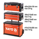 Modularer Werkzeugkasten auf Rädern Yato YT-09101
